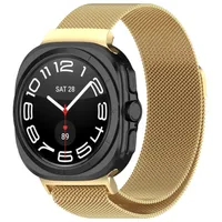 Pre Samsung Galaxy Watch Ultra 47 mm kovový náhradný náramok Gold
