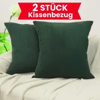 2 Stück - 40x40 cm Kissenbezüge - 2er Set Kissenbezug - Kissenhüllen - Zierkissenbezüge für Sofakissen Dekokissen Kissen Zierkissen - Schattenwald