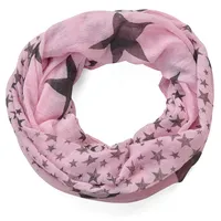 Stern Loop Schal Rosa