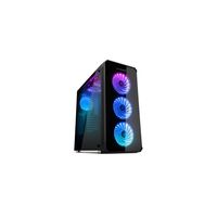 Nox Hummer TGX Rainbow - NXHUMMERTGX - PC-Gehäuse, ATX, RGB, Schwarz