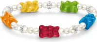 Thomas Sabo A2153-052-7-L17 Goldbären Perlenarmband bunt 17 cm