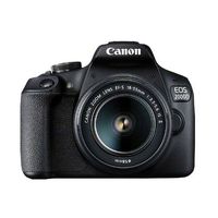 Canon EOS 2000D Kit - Spiegelreflexkamera - 24,1 MP CMOS - Display: 7,62 cm/3" TFT - Schwarz