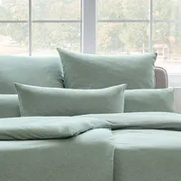 Estella Atelier Mako-Interlock-Jersey TAKOMA Bettwäsche-Garnitur Farbe mint Größe 135x200 + 80x80 cm