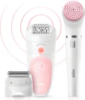 Braun Silk-épil 5 Wet&Dry 81683688, Bílá, Růžová, 28 pinzeta/pinzety, LED, 1 SensoFoil, Baterie, 100 - 240V