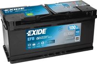 Exide EL1000 Start-Stop EFB 12V 100Ah 900A Autobatterie inkl. 7,50€ Pfand