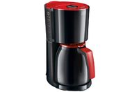 MELITTA 1017-10 Filterkaffeemaschine mit Enjoy II Therm Isolierkanne - Schwarz und Rot
