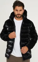 SOULSTAR Herren Winterjacke S2KUPWARA Herren Pufferjacke mit Kapuze warme Steppjacke Mens Jacket