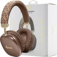 Bluetooth Slúchadlá Do Uší Guess Gcube Metallic Script Logo - Hnedé