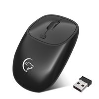 YWYT G850 2,4 GHz Wireless Mouse 2400DPI Optische Maus Wiederaufladbare Stummschaltung Bueromaus Ergonomische Maus fuer PC-Laptop
