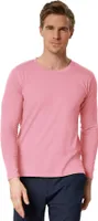 Langarm-Shirt Männer - rosa, M