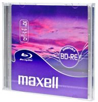 maxell Blu Ray BD RE 130 Minuten 25GB 2x Jewel Case