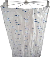 Ridder Ersatzduschvorhang Ombrella Sylt 210x170 cm blau 39003