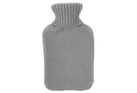 Wärmflasche Gummi/Strick Zopf
