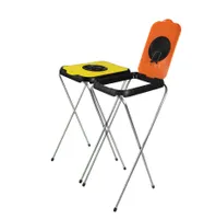 2er Müllsackständer SwingFix 120L Blauer Gelber Sack Einer Mülleimer Müllbeutelständer : Gelb Orange