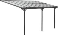 Westmann Alu Terrassenüberdachung Bruce 556 Schwarz 300x556x270 cm