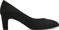 Tamaris Damen Pumps klassisch rund Blockabsatz samtige Haptik 1-22418-41, Größe:37 EU, Farbe:Schwarz