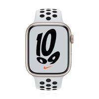 Apple Watch Series 7 Nike Aluminium 45mm Cellular Sternenlicht (Sportarmband platinum/schwarz)