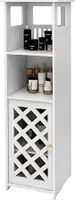 Badschrank Schrank,Freistehender Badschrank schmal Badezimmerschränke 78x22x22cm Weiß