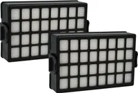 vhbw 2x Staubsaugerfilter kompatibel mit Samsung SC8480 VCC8480 H3S, SC8480 VCC8480H3S/XEN Staubsauger - HEPA-Filter/Faltenfilter Schwarz Weiß