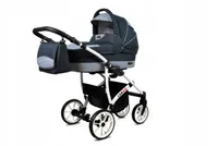 BabyLux® Largo | 2in1 Kinderwagen Bambimo | Magic Grey | Kombikinderwagen | Kinderwagenset | Buggy +