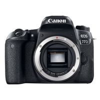 Canon EOS 77D Gehäuse SLR-Digitalkamera (24,2 MP, 7,7cm (3 Zoll) Display, APS-CCMOS Sensor, Full HD) schwarz