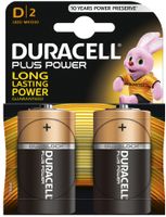 DURACELL Alkaline Batterie "PLUS POWER" Mono D 4er Blister