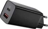 Baseus GaN2 Lite Fast 65W USB / USB Type C Quick Charge 3.0 Power Delivery (Galliumnitrid) Schwarz (CCGAN2L-B01)