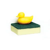 QUALY Schwammhalter Spülbecken Organizer Schwamm Kunststoff Gelb Duck