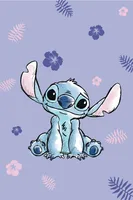 Disney Lilo e Stitch Decke aus Microflanell, Blau, 100 x 150 cm, 100% Polyester