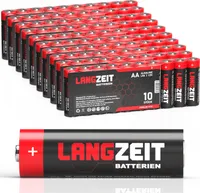 Langzeit Batterien AA 100 Stück Alkaline Mignon LR06 1,5V Batterie 100 stk pack