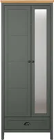trendteam Stanton Garderobenschrank Tannengrün/Evoke Eiche, B/H/T ca. 77/198/39 cm