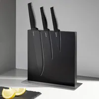 Navaris Messerhalter doppelseitig magnetisch aus Kautschuk - Magnet Messerblock Messerbrett Magnethalter beidseitig - Messer Halterung unbestückt