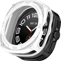 Für Samsung Galaxy Watch Ultra 47mm Armored TPU Gehäuse Hülle Weiß