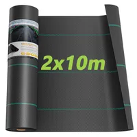 Iropro 20m² Unkrautvlies Gartenvlies Unkrautfolie Schutzvlies Bodengewebe Wasserdurchlässig 90g/m², 2mx10m