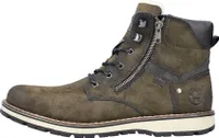 Rieker Schnürstiefel - Grün Synthetik Größe: 41 Normal