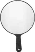Ø 26cm Großer Friseur-Spiegel, Handspiegel Schwarz h: 37cm