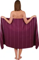 Betz Badetuch XXL 90 x 180 cm LINES Strandtuch Farbe - lila