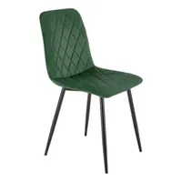 Čalúnená stolička K525 VELVET tmavozelená