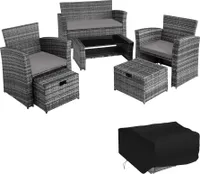 Rattan Sitzgruppe Modena für 4 bis 6 Personen