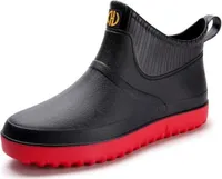 Rutschfeste, wasserdichte Gummistiefel für Herren, 45, Red