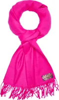 Brubaker Cashmirillo Schal - ca. 30 x 180 cm Leicht Warm und Kuschelig - Herbst und Winter Kuschelschal - Stola mit Fransen für Damen Herren, Pink