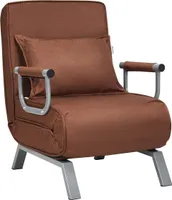 Schlafsofa klappbar, Sofa mit Bettfunktion, Klappsessel Sofabett Schlafsessel Einstellbar, Sofabett Sofa mit Schlaffunktion (Kaffee)