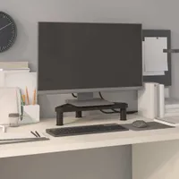 vidaXL Rohový stojan na monitor čierny 49x28x10,5 cm