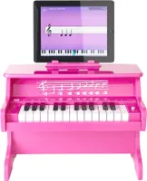 mini-Piano mit eingebautem Bluetooth-Lautsprecher rosa