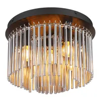 Globo Lighting Deckenleuchte Metall schwarz matt, 5x E27