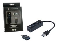 Conceptronic HUBBIES TAIL 4-Port USB 3.0 Hub USB-C OTG Adapter