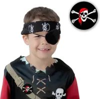 Oblique Unique Button Piraten Totenkopf Anstecker - schwarz