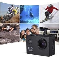 1080p 12MP Actionkamera Full HD 2,0 Zoll Bildschirm 30 m / 98 Fuß wasserdichte Sportkamera mit Zubehör-Kits für Fahrrad Motorrad Tauchen Schwimmen etc