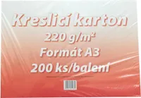 Karton kreslicí bílý A3 220g / 200 l.