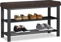 relaxdays Schuhbank mit Polster